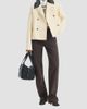 Altuzarra Women's Harburg Faux-Leather-Trimmed Cotton Double-Breasted Jacket - 2