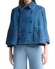 Altuzarra Women's Hayden Denim Double-Breasted Crop Jacket - 1