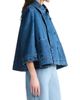 Altuzarra Women's Hayden Denim Double-Breasted Crop Jacket - 3