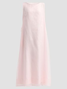 Altuzarra Women's Jools Silk Boatneck Shift Midi Dress