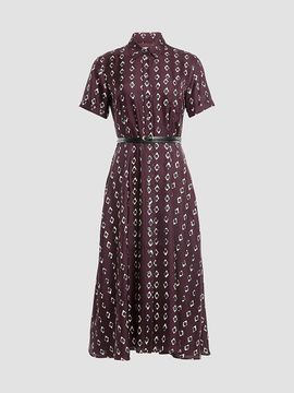 Altuzarra Women's Kiera Silk Printed Midi Dress