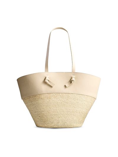 Altuzarra Women's Knot Basket Palm & Leather Large Tote Bag