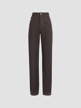 Altuzarra Women's Mills Cotton Slim-Straight Pants