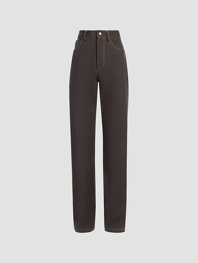 Altuzarra Women's Mills Cotton Slim-Straight Pants