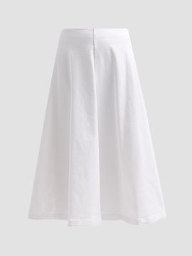 Altuzarra Women's Varda Cotton-Blend Panelled Midi Skirt