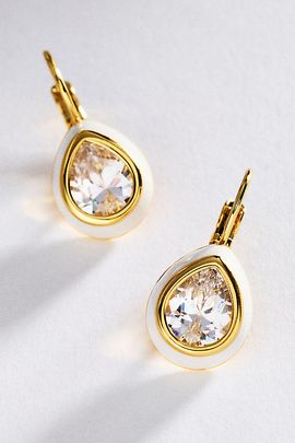 ALV Jewels Carrie Bezel French Hook Earrings