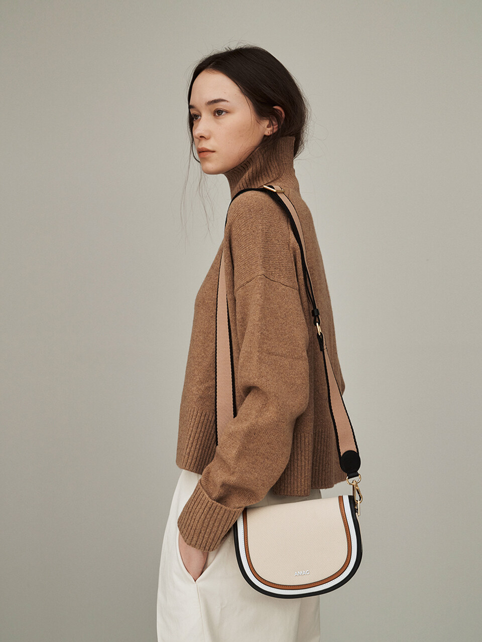 AMAG STUDIO LTC Selle Shoulder Bag_Marron