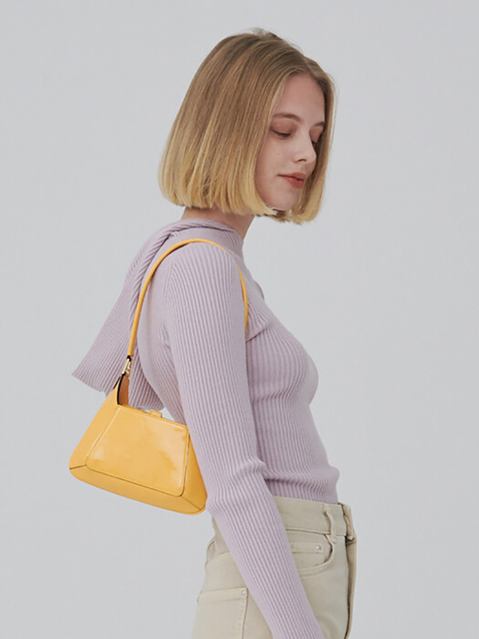 AMAG STUDIO Micro Tre Shoulder Bag - Egg Yellow