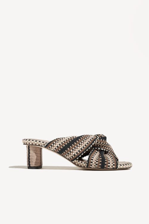 Amambaih Amambaih Gilda Handwoven Knotted sandal with Sculptural Heel 