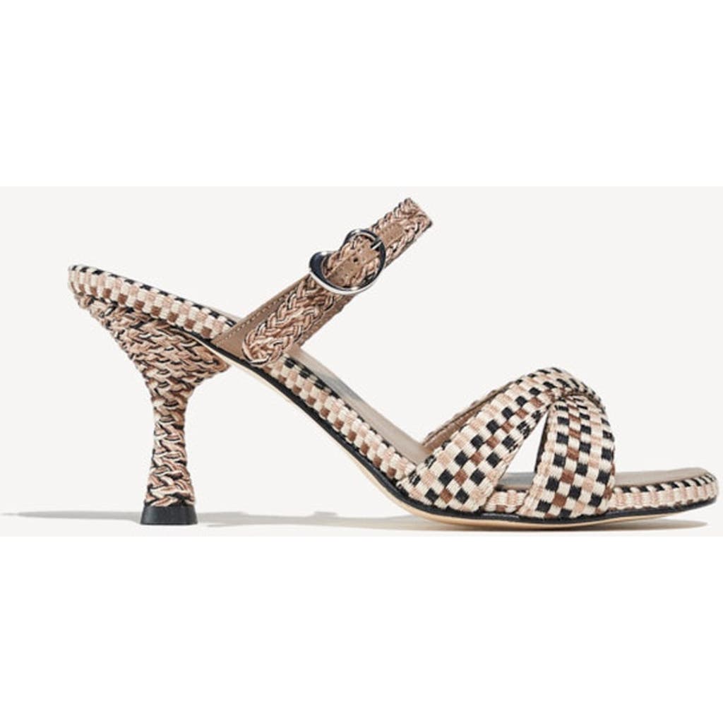 Amambaih Amambaih Irene Handwoven Sculptural Heel Mule Sandal 