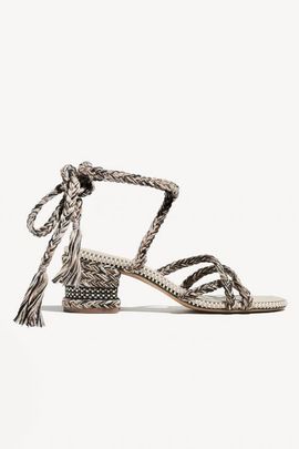 Amambaih Amambaih Isabel Strappy Cotton Sandals 
