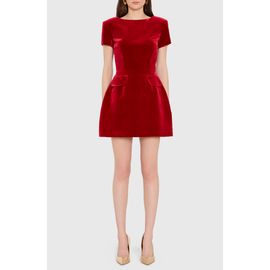 Amanda Uprichard Amanda Uprichard Abigail Velvet Cocktail Minidress