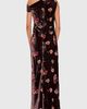 Amanda Uprichard Amanda Uprichard Anitta Floral Velvet Burnout One-Shoulder Gown - 2