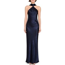 Amanda Uprichard Amanda Uprichard Ashton Drape Satin Gown