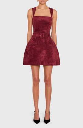 Amanda Uprichard Amanda Uprichard Bethany Sleeveless Faux Suede Skort