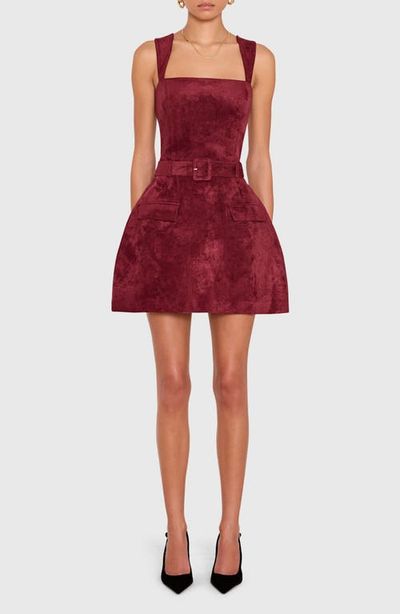 Amanda Uprichard Amanda Uprichard Bethany Sleeveless Faux Suede Skort