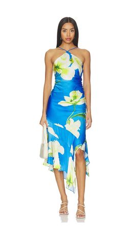 green cocktail midi dress Lots To Love Kelly Green Smocked Flutter Sleeve Tiered Midi Dress Medium
