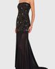 Amanda Uprichard Amanda Uprichard Leo Beaded Strapless Gown - 3