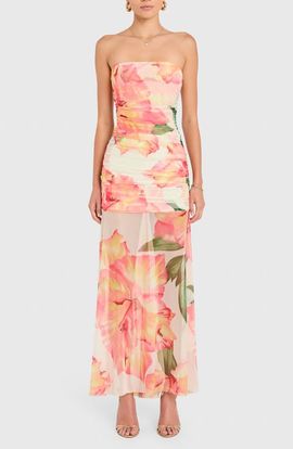 cross over halter neck dress Atria Criss-Cross Halter Long Prom Dress main image 1