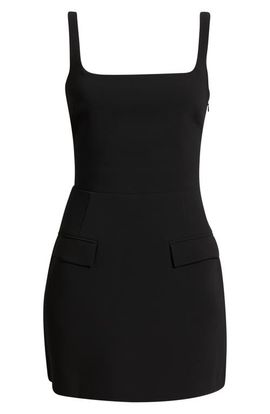 Amanda Uprichard Amanda Uprichard Lily Square Neck Cocktail Minidress