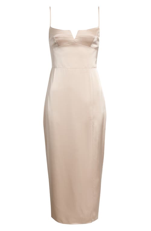 Amanda Uprichard Amanda Uprichard Lyra Bustier Bodice Satin Pencil Dress