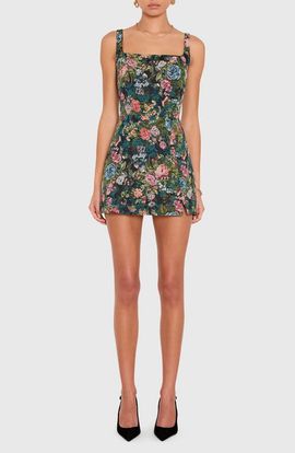 Amanda Uprichard Amanda Uprichard Rhonda Floral Tapestry Romper