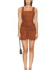 Amanda Uprichard Amanda Uprichard Robin Suede Romper - 1
