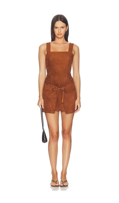Amanda Uprichard Amanda Uprichard Robin Suede Romper