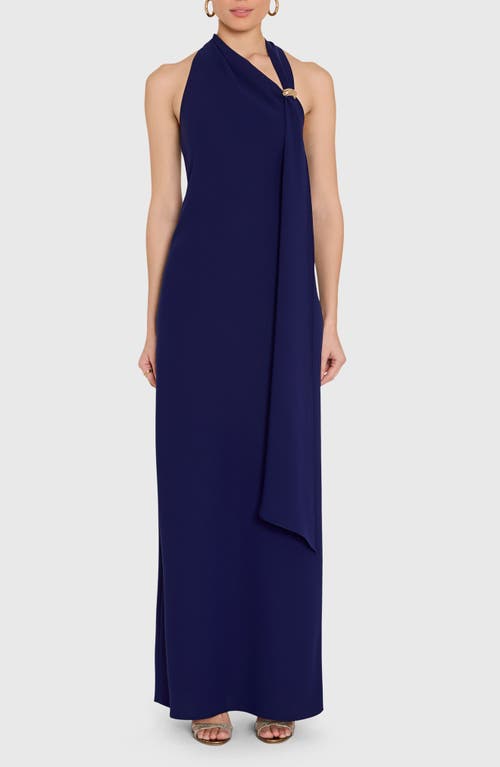 Amanda Uprichard Amanda Uprichard Sonya Asymmetric Drape Sleeveless Gown