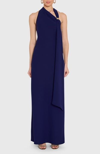 Amanda Uprichard Amanda Uprichard Sonya Asymmetric Drape Sleeveless Gown
