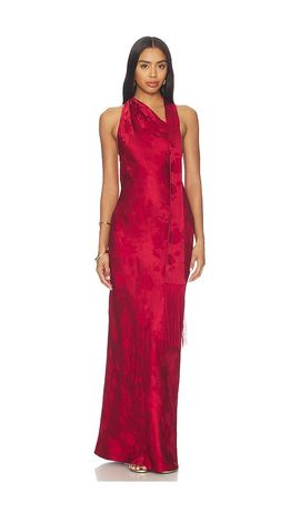 Amanda Uprichard Amanda Uprichard Sonya Maxi Dress With Fringe
