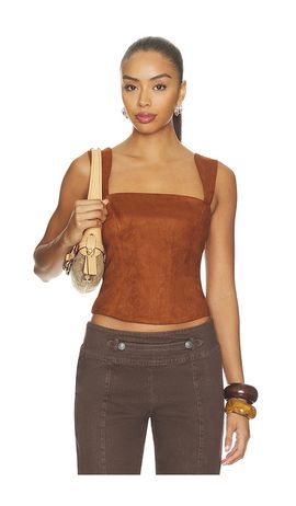 Amanda Uprichard Amanda Uprichard x REVOLVE Ceronne Suede Top