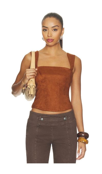 Amanda Uprichard Amanda Uprichard x REVOLVE Ceronne Suede Top