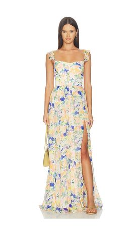 knee length dresses for ladies Magnolia Maxi in Aster | Women's Formal Maxi Dress main image 1