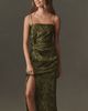 Amanda Uprichard Jean Square-Neck Midi Dress - 1