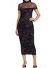 Amanda Uprichard Women's Dominique Floral Illusion Body-Con Midi-Dress - 3