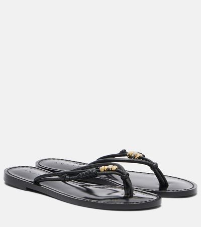 Amanu Amanu Kiwayu leather thong sandals