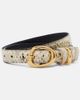 Amanu Amanu Tugela snake-effect leather belt - 1