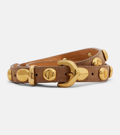 Amanu Amanu Vaal embellished suede belt