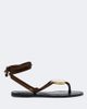 Amanu Amanu Vamizi embellished suede thong sandals - 5