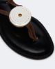 Amanu Amanu Vamizi embellished suede thong sandals - 6