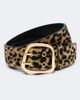 Amanu Amanu Wandile leopard-print calf hair belt - 1
