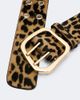 Amanu Amanu Wandile leopard-print calf hair belt - 3