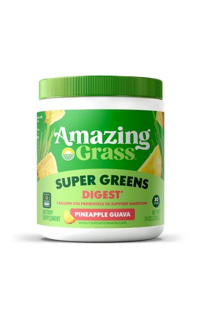 Amazing Grass Amazing Grass Super Greens Digest Powder Pineapple Guava 30 Servings
