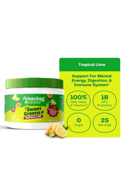 Amazing Grass Amazing Grass Sweet Greens Superfood Powder, Tropical Lime, 25 Servings