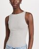 Ambitionist Ambitionist High Neck Tank Thong Bodysuit Grey - 2