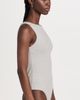 Ambitionist Ambitionist High Neck Tank Thong Bodysuit Grey - 4
