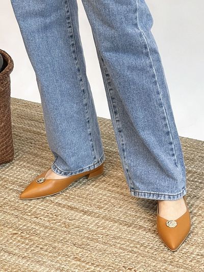 amellie Chiara Point Toe Coin Slip-Ons AM211023