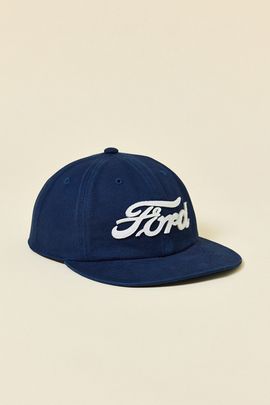 American Needle American Needle Ford Script Logo Snapback Hat in Navy, Men's at Urban Outfitters