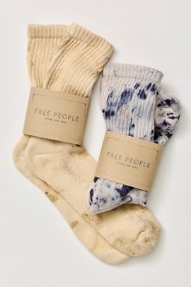 American Trench Natural Floral Dyed Socks